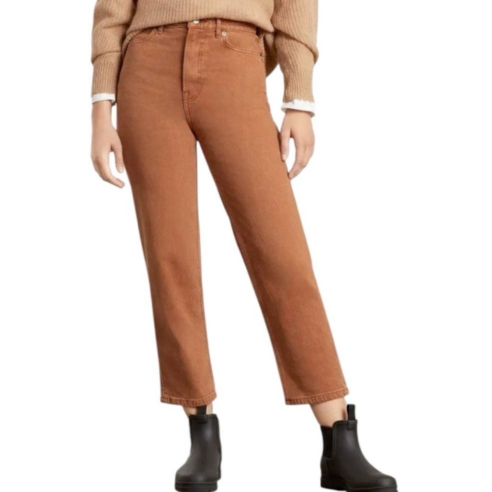 Everlane The Way High Curvy Jean Rich Earth Organic Cotton Boho